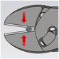 KNIPEX® - TwinForce® Hochleistungs-Seitenschneider schwarz atramentiert, mit Mehrkomponenten-Hüllen 180 mm 7372180