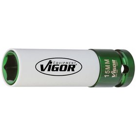 VIGOR® - Schlagschrauber-Steckschlüsseleinsatz V2471 Antrieb 1/2", SW15 x 85mm