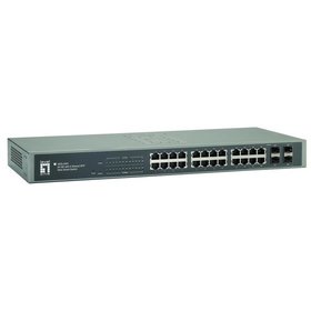 LevelOne - Switch 482,6mm(19) GigEt managebar 24x10/100/1000Mbps/RJ45