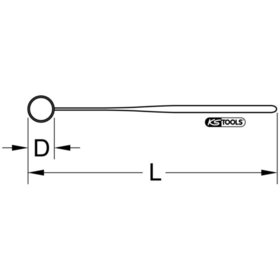KSTOOLS® - Suchspiegel mit Schutzisolierung, 22mm, 175mm