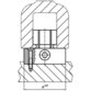 HALDER - Zentrierspanndorne, mit seitlicher Bedienung | d1=28,7 mm | 23340.0125