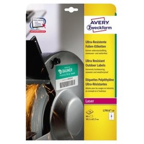 AVERY™ Zweckform - L7914-10 Folienetikett 99,1 x 67,7 mm 80er-Pack,weiß