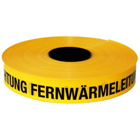 Kelmaplast - Trassen-Warnband 250 m Achtung Fernwärmeleitung gelb