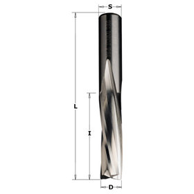 Cut360 - Vollhartmetall Schlichtfräser 10 x 32 x 80mm mit negativ spiralgenuteten Schneiden Z3 Rechtslauf