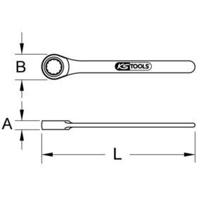 KSTOOLS® - EDELSTAHL Einringschlüssel, 19mm