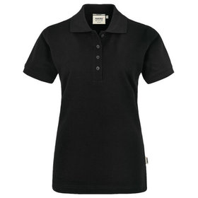 HAKRO - Damen Poloshirt Pima-Cotton 201, schwarz, Größe XS