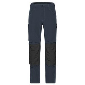 James & Nicholson - Workwear Arbeitshose 4-Way Stretch JN1813, carbon, Größe 42