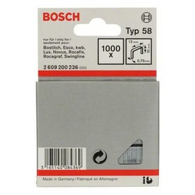 Bosch - Feindrahtklammer Typ 58 13x0,75x10mm 1.000er-Pack (2609200236)