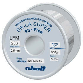 almit - Lötdraht bleifrei, SR-LA SUPER LFM-23-S, 0,8mm, 500g