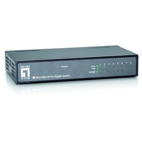 LevelOne - Switch Desktop Eth GigEth Tischmod 8x10/100/1000Mbps/RJ45