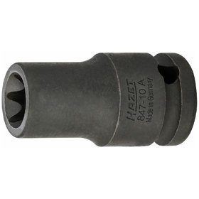 HAZET - Schlag-, Maschinenschrauber Steckschlüsseleinsatz, TORX® 850S-E8, Vierkant 6,3mm (1/4"), Außen TORX® Profil, E8