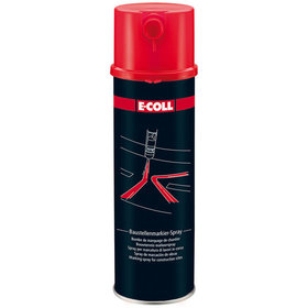 E-COLL - Baustellen-Markierspray Acrylatbasis mit Schreibdüse rot 500ml Dose