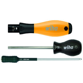 Wiha® - Drehmoment-Schraubendreher 2882 ESD ana. regelb. 0,4-1N·m 6% 4mm L:127mm