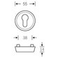 FSB - Schutzrosetten-Satz 73 7391,rund,14mm/PZ,ER matt,TS67-71