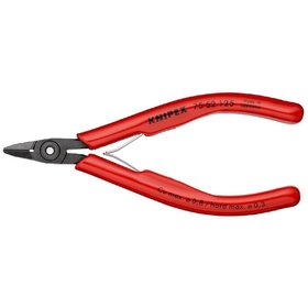 KNIPEX® - Elektronik-Seitenschneider brüniert, mit Kunststoff-Hüllen 125 mm 7552125