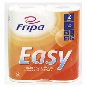 Fripa - Küchenrolle Easy, 2-lagig, 2 Rollen à 96 Blatt, 3072001