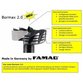FAMAG® - Bormax 2.0 WS-Forstnerbohrersatz 7-teilig D=1/4, 3/8, 1/2, 5/8, 3/4, 7/8, 1" im Holzkasten