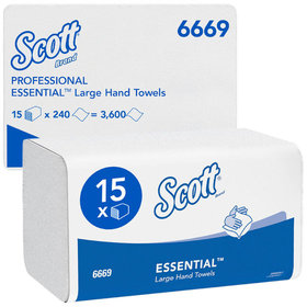Scott® - Handtuch XTRA, Interfold, Medium, 31,5 x 20 cm, weiß