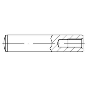 Zylinderstift mit Innengewinde DIN 7979 Form D Stahl gehärtet blank ø16 x 70mm