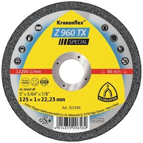 KLINGSPOR - Trennscheibe Z 960 TX 125 x 1,0mm