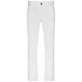 James & Nicholson - Herren 5-Pocket Stretch-Arbeitshose JN3002, weiß, Größe 48