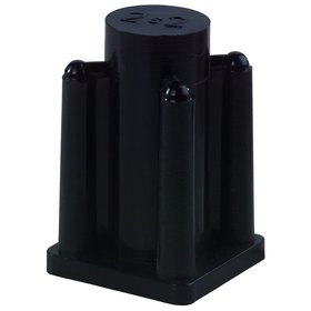 BS ROLLEN - MB-Hülse 16x16mm, G50, für Vierkantrohr, Kunststoff schwarz