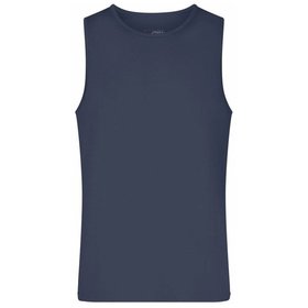 James & Nicholson - Herren Funktions-Tanktop JN738, navy-blau, Größe XXL