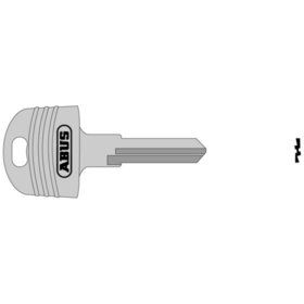 ABUS - Schlüsselrohling, W71, halbrund, Messing neusilber