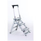 ZARGES - Treppe 3 Stufen, Stufenbreite 360mm, klappbar, Stufe T 205mm