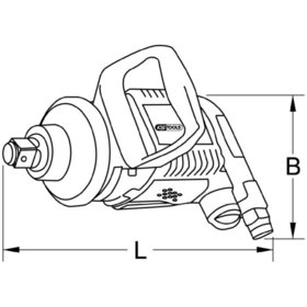 KSTOOLS® - Druckluft-Schlagschrauber 1", 2169N·m 515.3770