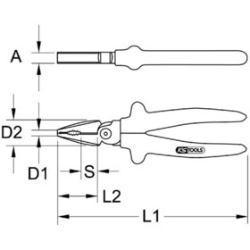 KSTOOLS® - 1000V Kraft-Kombinationszange, 250mm