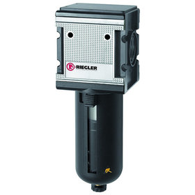 RIEGLER® - Filter »multifix«, PC-Behälter, Schutzkorb, 5 µm, BG 4, G 1", HA