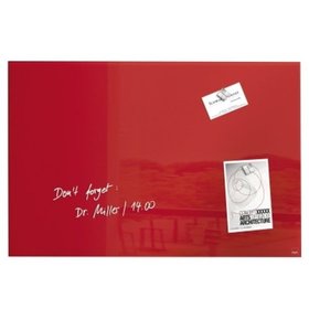 sigel® - Magnetboard artverum GL122 60x40cm Glas rot