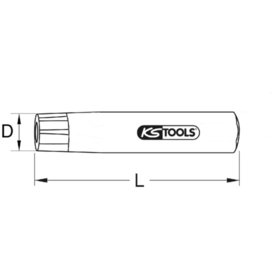 KSTOOLS® - Rundlocheisen, 4,5mm