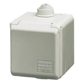 MENNEKES - CEE-Steckdose IP44 5p Cepex 400V/rt 6h Wandsteckdose (AP) Oberteil geschlossen