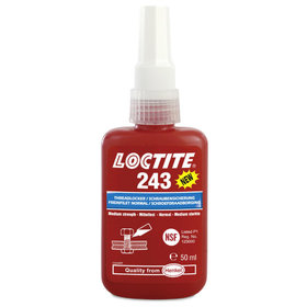 LOCTITE® - 243 Schraubensicherung anaerob, mittelfest, blau, 50ml Flasche