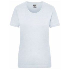 James & Nicholson - Damen Work T-Shirt JN802, weiß, Größe L