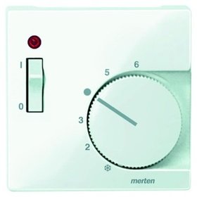 merten - Zentralplatte Raumtemp System M polws glz Sonderaufdruck