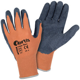 FORTIS AS - Handschuh Fitter Bau, orange/anthrazitgrau, Größe 9