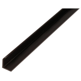 Alberts - Winkelprofil, gleichsch., PVC schwarz, LxBxHxS 2000 x 20 x 20 x 1,5 mm