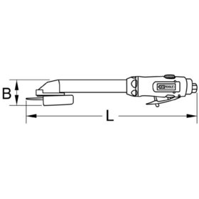 KSTOOLS® - Druckluft-Stab-Trennschleifer 1/4" SlimPOWER Mini, lang 515.5060