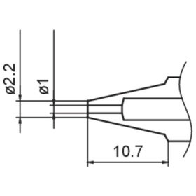 Hakko - Entlötdüse Serie N3, Ø 1,0 mm