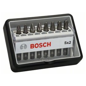 Bosch - 8-tlg. Schrauberbit-Set, Robust Line, Sx PZ, Extra Hard-Ausführung (2607002557)