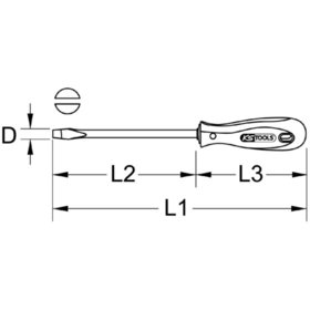 KSTOOLS® - ERGOTORQUE Schlitz-Schraubendreher, 4,5mm