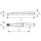 STAHLWILLE® - Elektronischer Drehmomentschlüssel SENSOTORK® m.fest eingebauter Feinzahnknarre Nr.701/2 1-20 N·m 4kant-Antrieb 1/4"