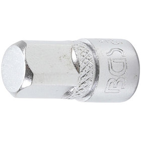 BGS - Steckschlüssel-Adapter Innenvierkant 6,3mm (1/4") - Außenvierkant 10mm (3/8")