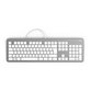 hama® - Tastatur KC-700, silber-weiß, 00182651, kabelgebunden