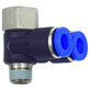 RIEGLER® - Y-Winkelsteckverschraubung »Blaue Serie« drehbar, G/R 1/2" I/a.