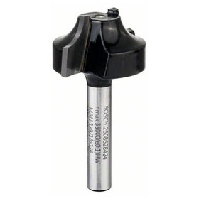 Bosch - Kantenformfräser E, 1/4", R1 6,3 mm, D 25,4 mm, L 14 mm, G 46 mm (2608628424)