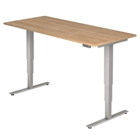 Hammerbacher - Schreibtisch VXDSM19/N/S 180x80cm nußbaum